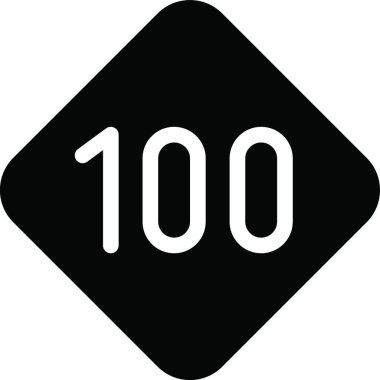 100 trafik işaret simgesi vektör illüstrasyonu