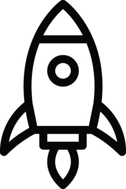 rocket, web simple illustration