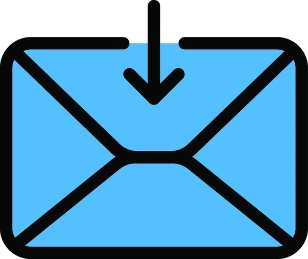 Inbox Web Icon Vector Illustratie — Stockvector