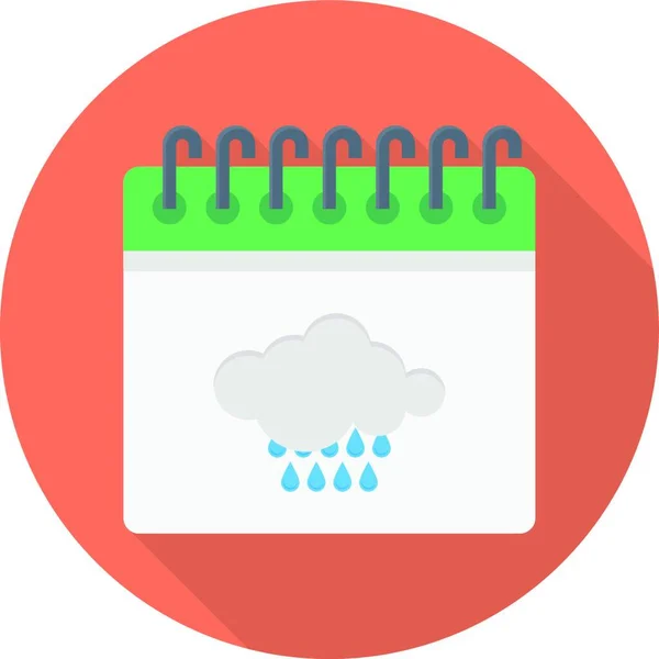 Kalender Web Icon Vektor Illustration — Stockvektor