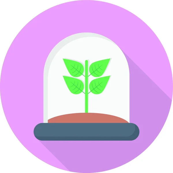 Plant Web Icon Vector Illustration — Stock Vector