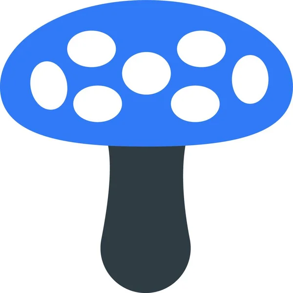 Mushroom Web Ikonen Vektor Illustration — Stock vektor
