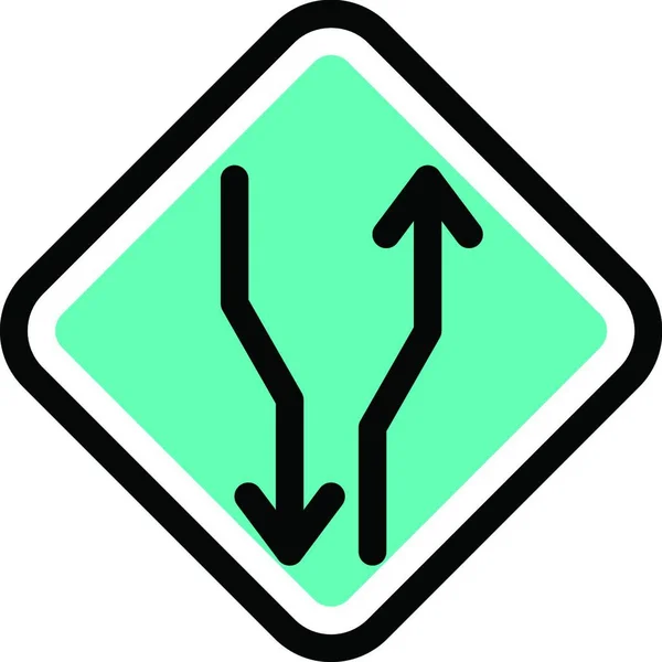 Straßensymbol Vektor Illustration — Stockvektor