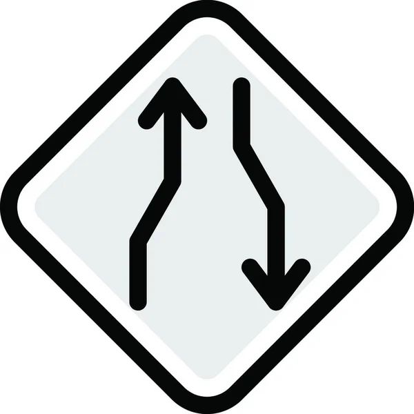 Road Sign Vector Illustration — Stock Vector