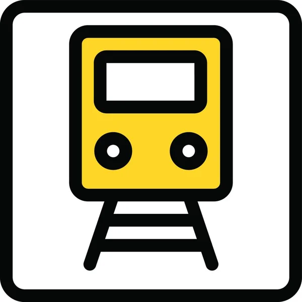 Τρένο Απλή Διανυσματική Απεικόνιση — Διανυσματικό Αρχείο