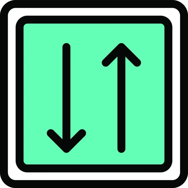 Icono Señal Tráfico Ilustración Vectorial — Vector de stock