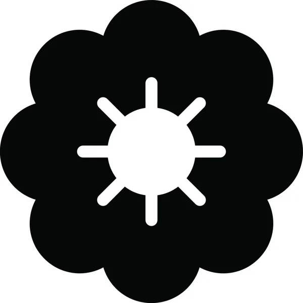 Kwiat Web Ikona Wektor Ilustracja — Wektor stockowy