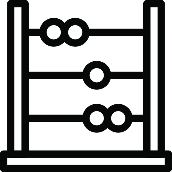 Abacus Web Ikona Wektor Ilustracja — Wektor stockowy
