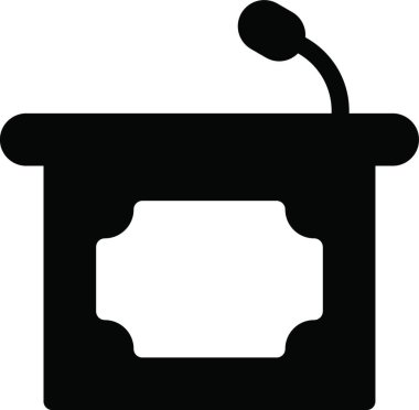 mikrofon simgesi, vektör illüstrasyonu