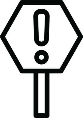 Ünlem simgesi simgesi, web basit illüstrasyonu