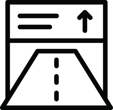 yol web simgesi vektör illüstrasyonu