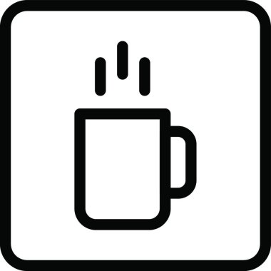 Kafe tahtası, basit vektör illüstrasyonu