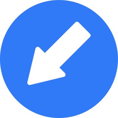 aşağı ok, basit vektör illüstrasyonu