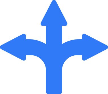 Yol işareti, basit vektör çizimi