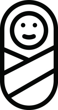 yeni doğan, basit vektör çizimi