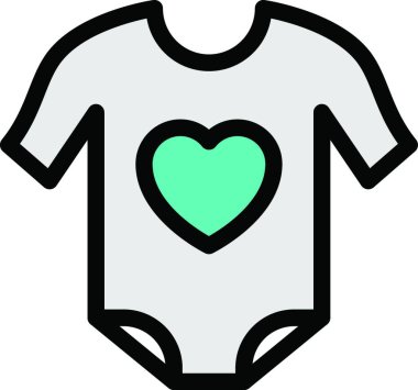 bebek kıyafeti, basit vektör illüstrasyonu