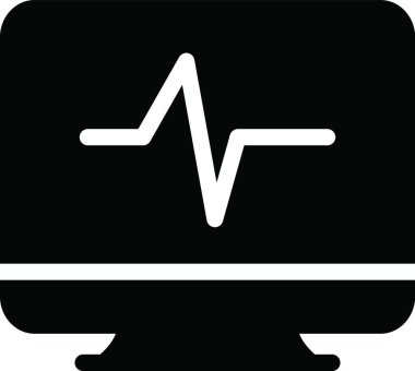 Ekran darbeleri simgesi, vektör illüstrasyonu