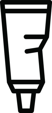 Tüp simgesi, vektör illüstrasyonu