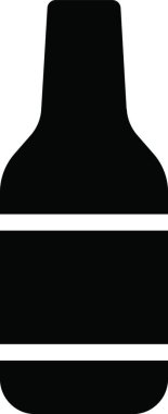 şişe simgesi, vektör illüstrasyonu 