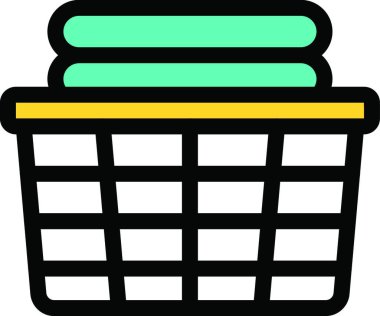 çamaşır simgesi, vektör illüstrasyonu 