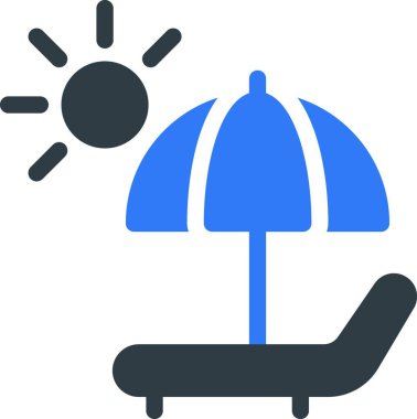 şemsiye ağ simgesi vektör illüstrasyonu 