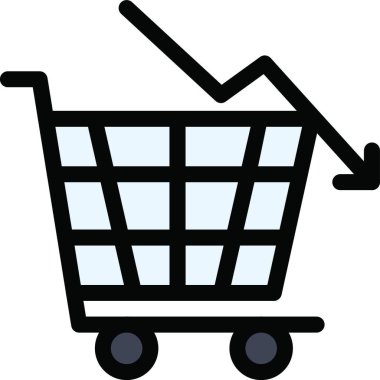 Araba azalması, basit vektör çizimi