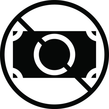 Para simgesi vektör illüstrasyonunu durdur