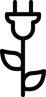 yeşil enerji, basit vektör illüstrasyonu