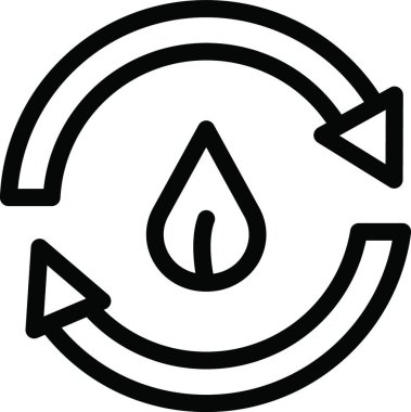 Ekoloji web simgesi vektör illüstrasyonu