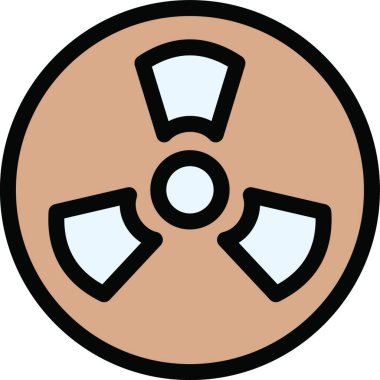 Nükleer ikon vektör çizimi