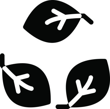 Yapraklar, basit vektör illüstrasyonu