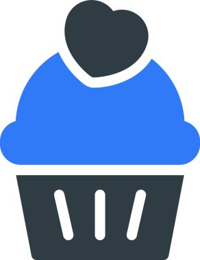 cupcake, basit vektör çizimi