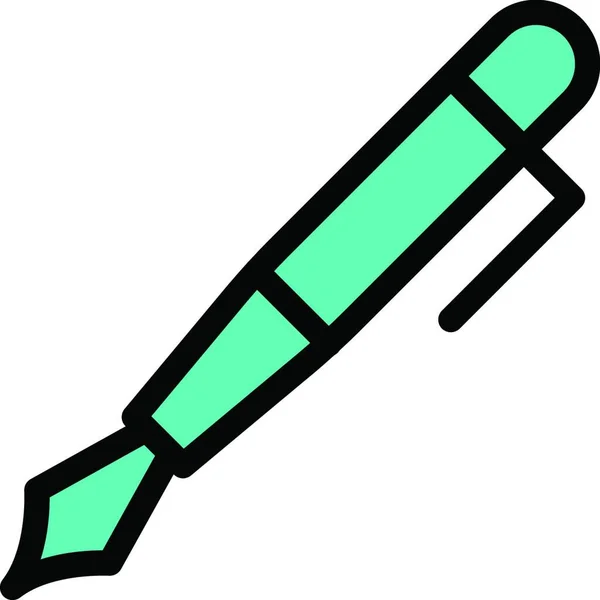 Write Pen Web Icon Vector Illustration — Stock Vector