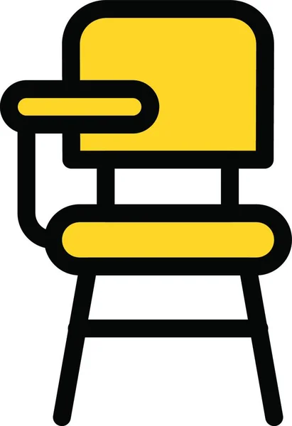 Stuhl Web Icon Vektor Illustration — Stockvektor