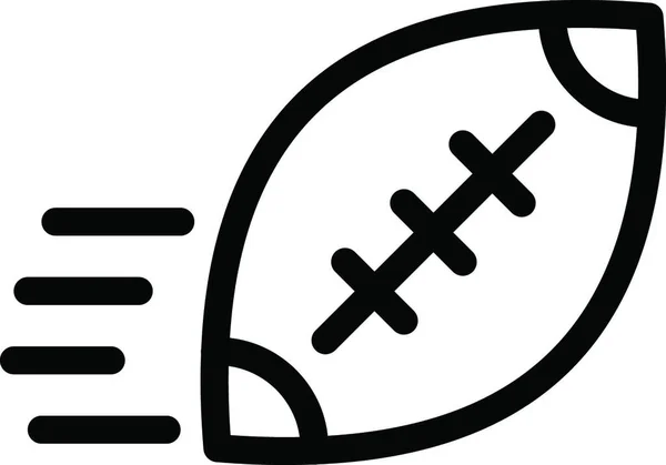 Rugby Werfen Symbol Vektor Illustration — Stockvektor