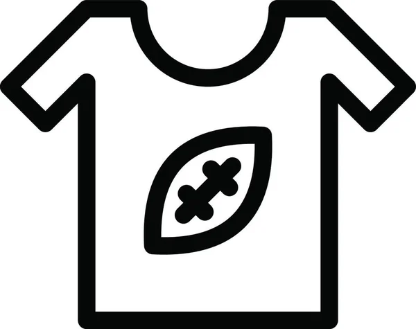 衬衫橄榄球 Web图标矢量插图 — 图库矢量图片