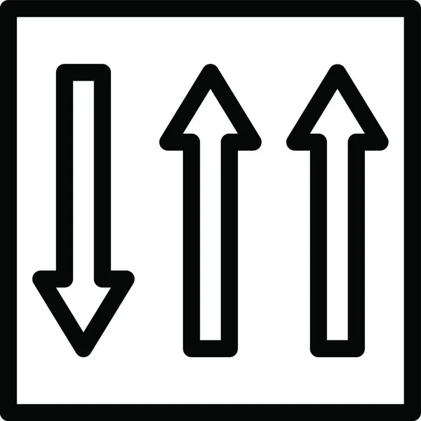 Icono Flechas Ilustración Vectorial — Vector de stock