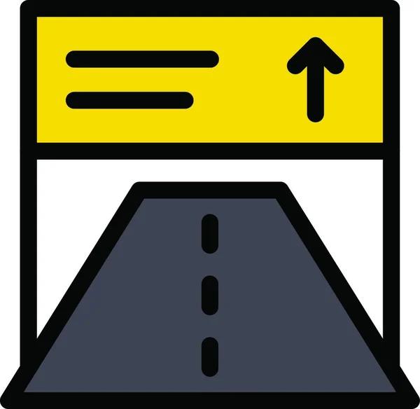 Icono Carretera Ilustración Vectorial — Vector de stock