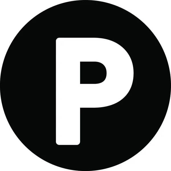 Parking Web Icon Vector Illustration — Wektor stockowy