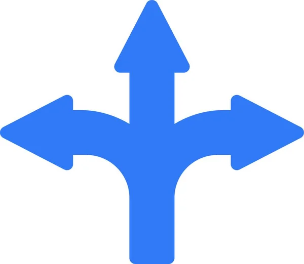 Znak Drogowy Prosty Wektor Ilustracji — Wektor stockowy