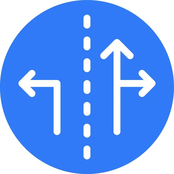 道路標識ウェブアイコンベクトル図 — ストックベクタ