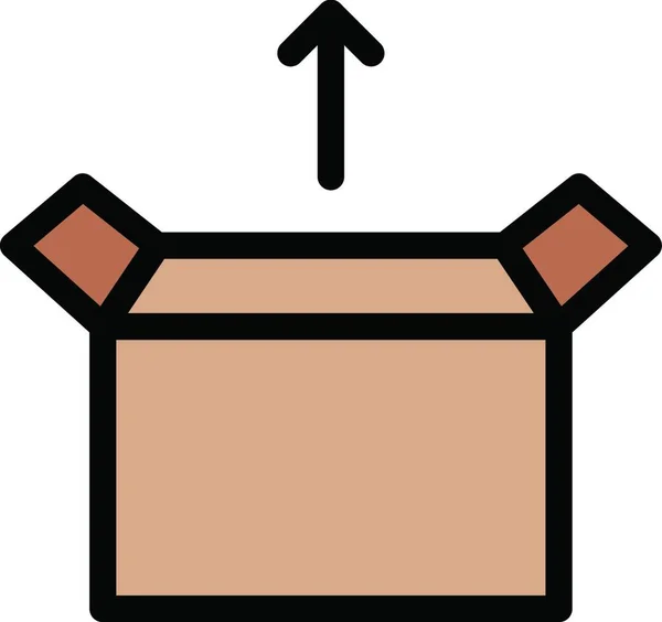 Box Icon Vector Illustration — Stock Vector