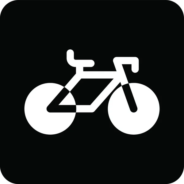 Bisiklet Basit Vektör Illüstrasyonu — Stok Vektör