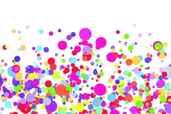 Светлый Многоцветный Фон Цветовая Текстура Кругами Флаг Эффекта Всплеска — стоковый вектор
