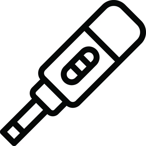 Pregnancy Test Strip Simple Vector Illustration — Stock Vector