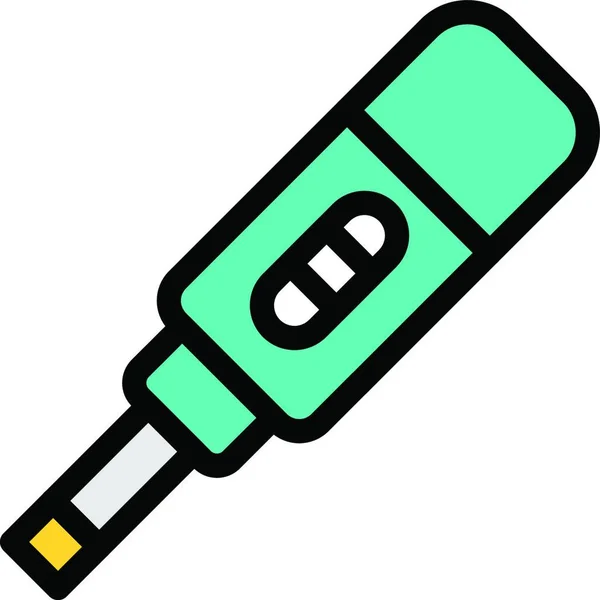Pregnancy Test Strip Web Icon Vector Illustration — Stock Vector