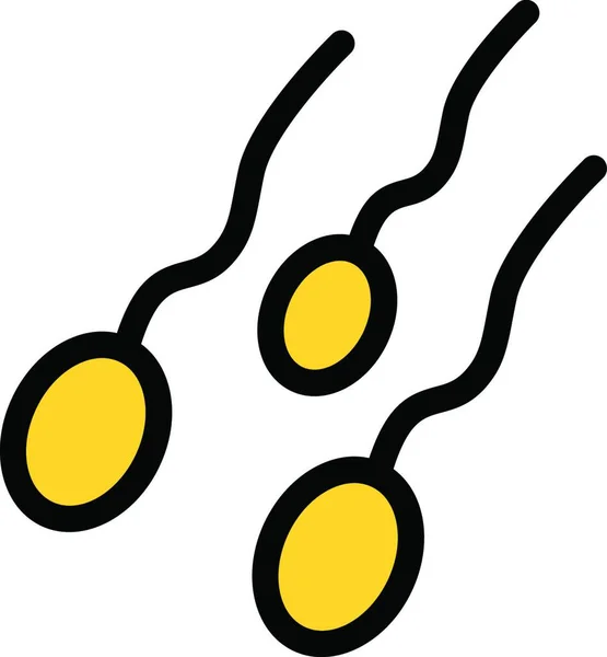 Sperma Gambar Vektor Sederhana - Stok Vektor