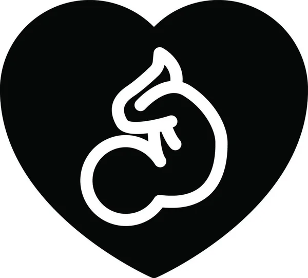 Εικονίδιο Εγκυμοσύνης Διανυσματική Απεικόνιση — Διανυσματικό Αρχείο