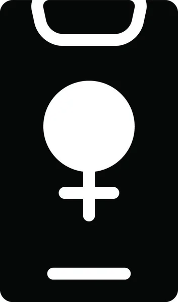 Female Gender Phone — Stock Vector