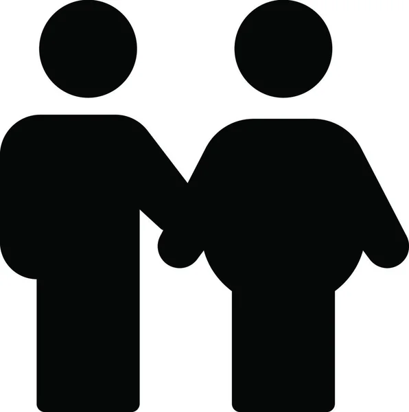 Illustration Vectorielle Icône Couple — Image vectorielle